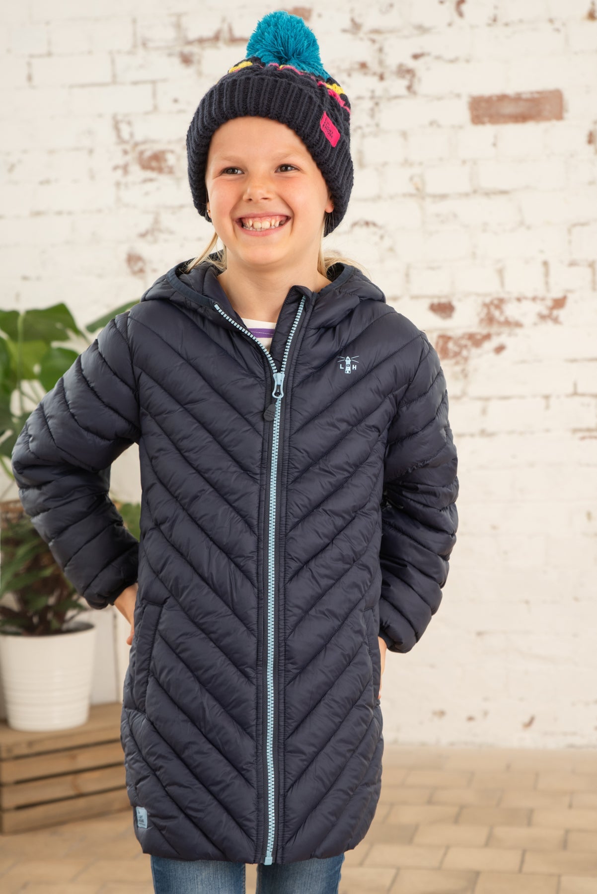 Georgia Coat - Navy-Lighthouse