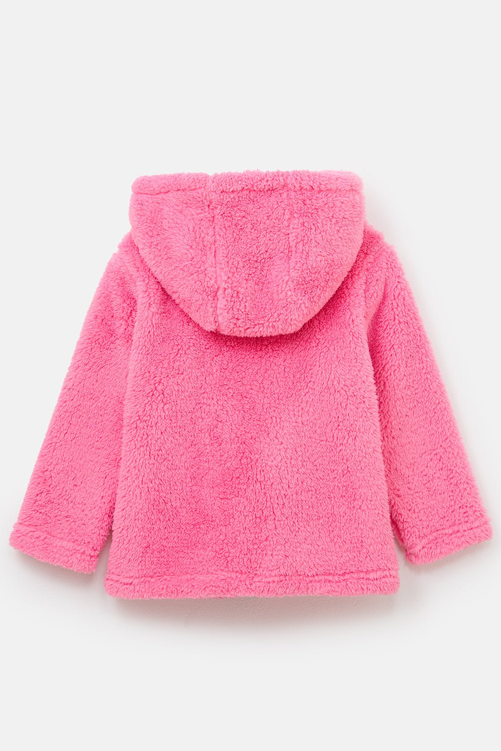 Sandee Rain Boutique - Berber Fleece Cosy Top in White/Pink