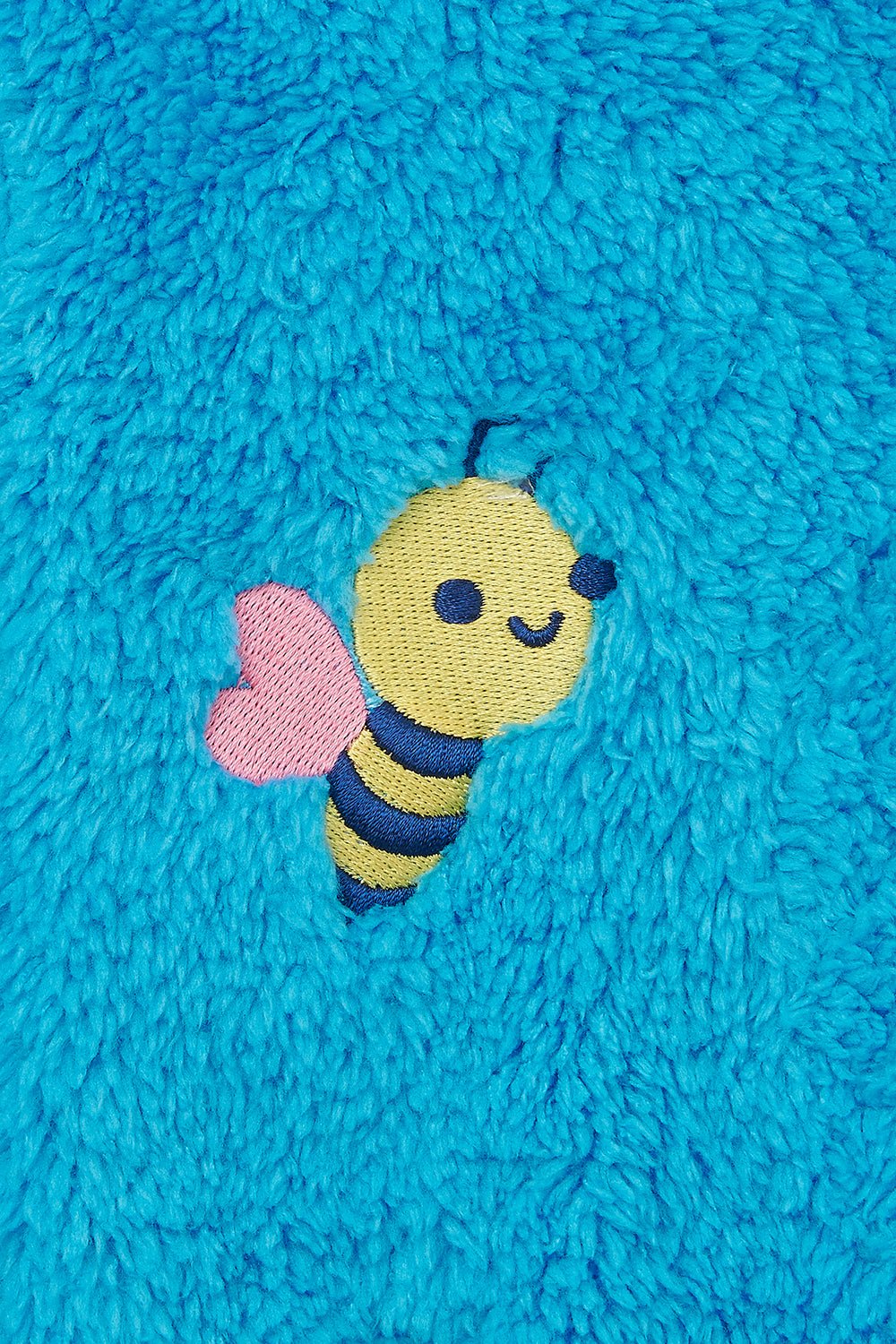 Gracie Sherpa Fleece - Bright Teal Bee - Lighthouse