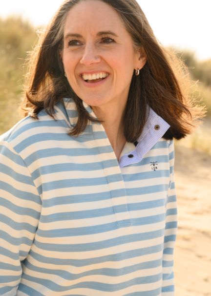 Haven Jersey - Pale Blue Stripe