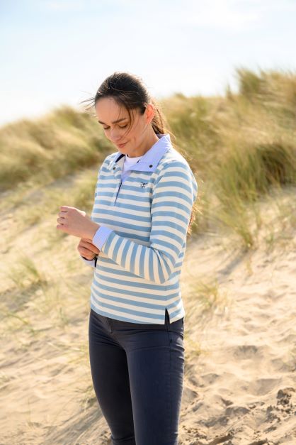 Haven Jersey - Pale Blue Stripe