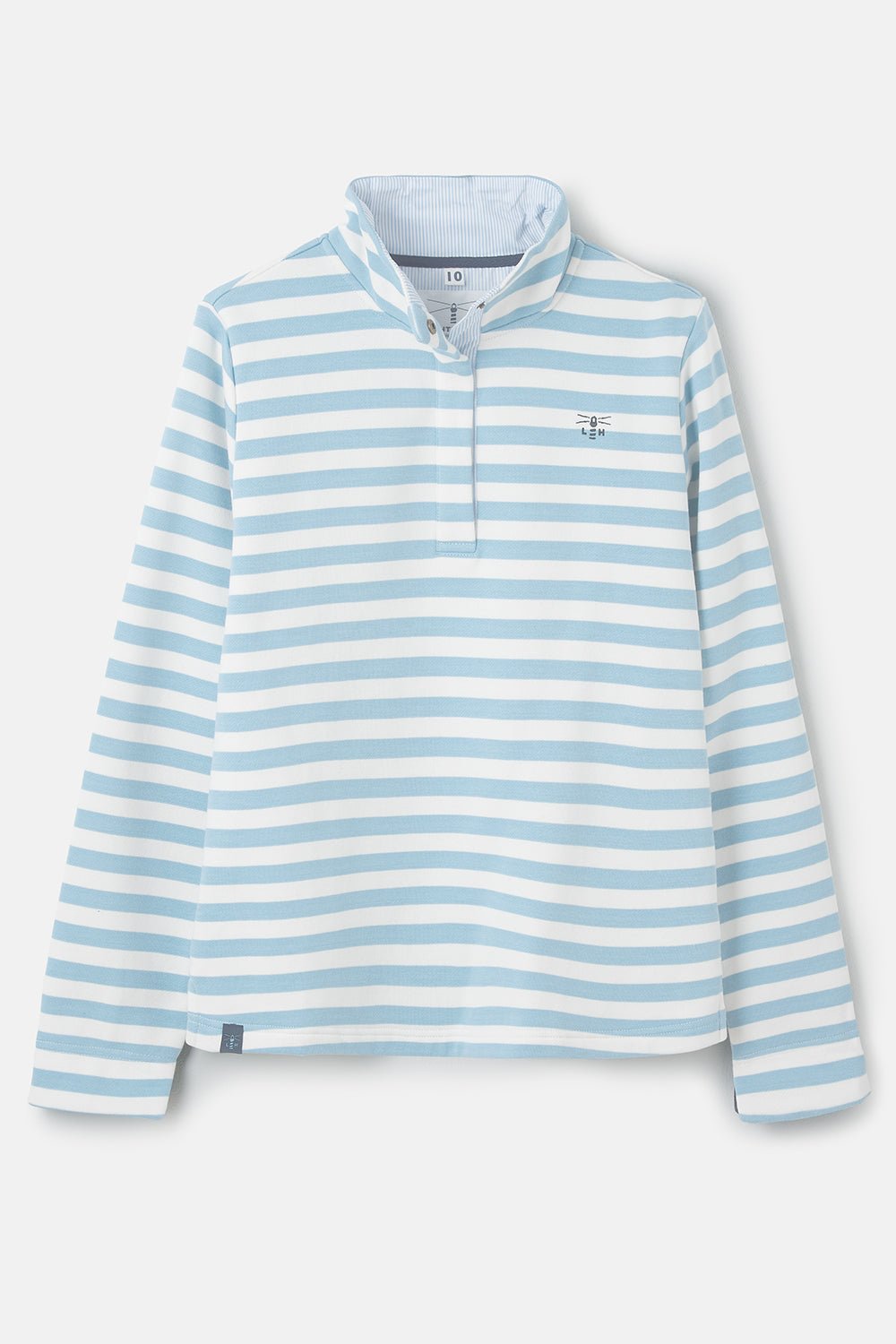 Haven women's Sweatshirt, Pale Blue Stripe
