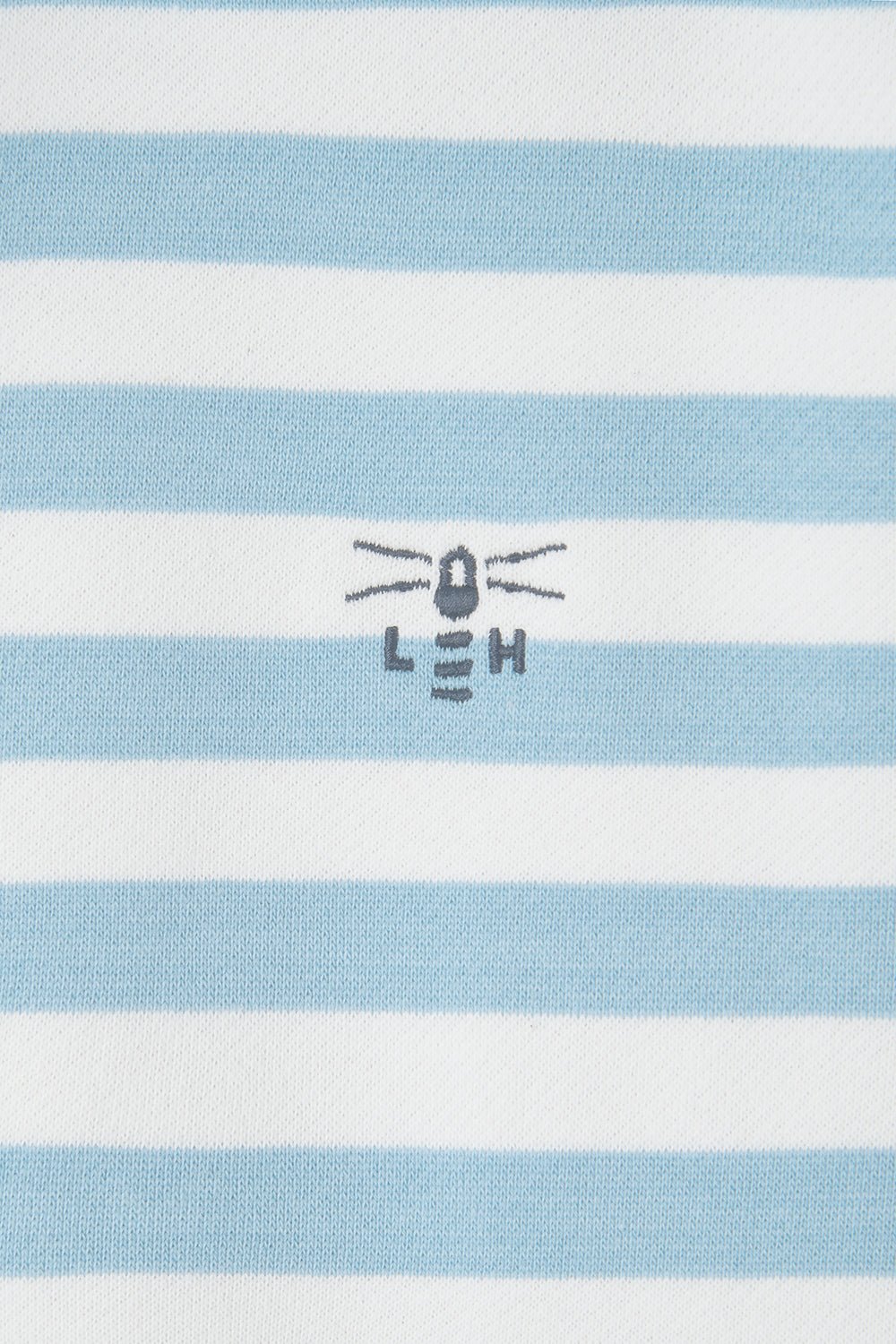 Haven women's Sweatshirt, Pale Blue Stripe