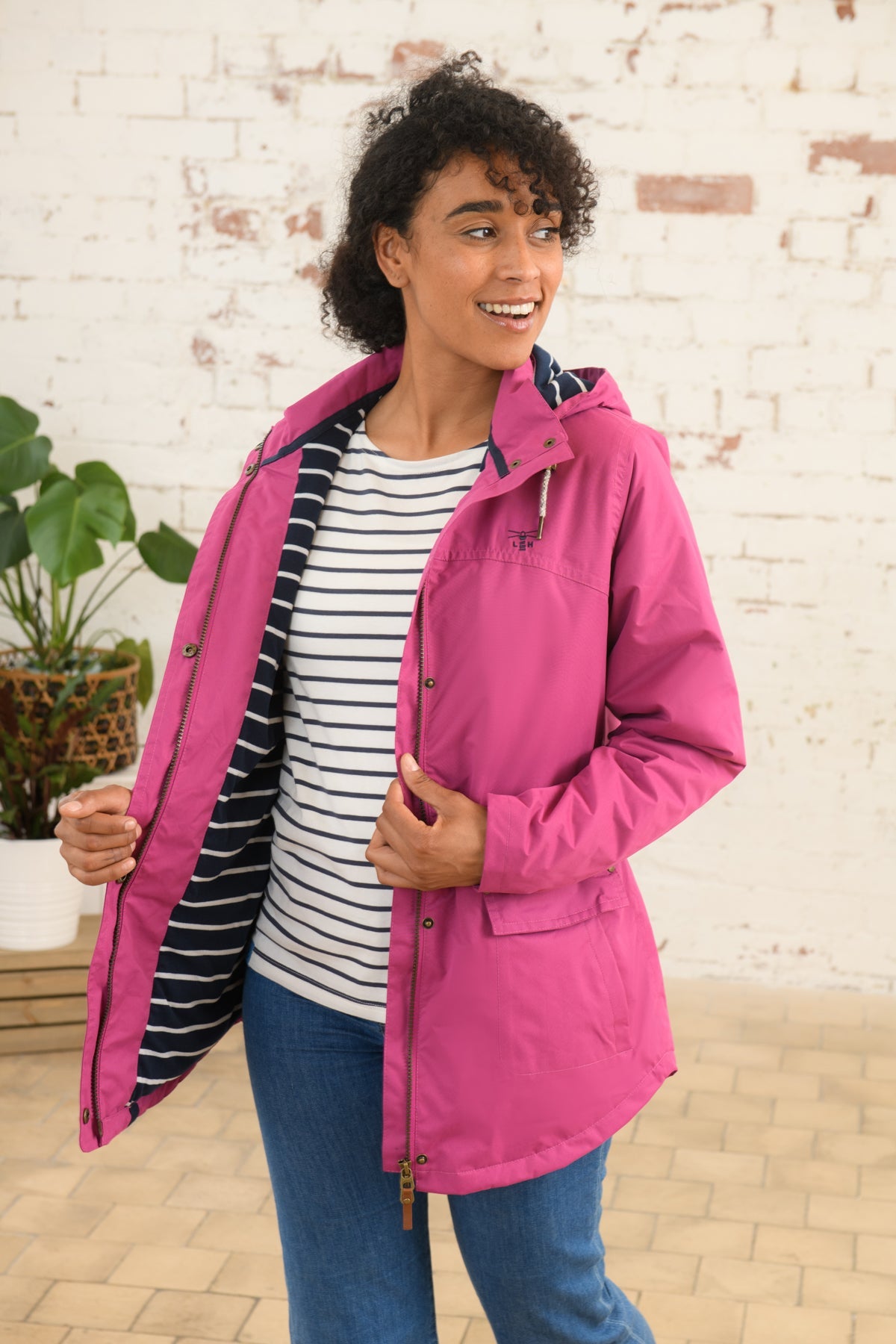 Iona Coat - Fuchsia-Lighthouse