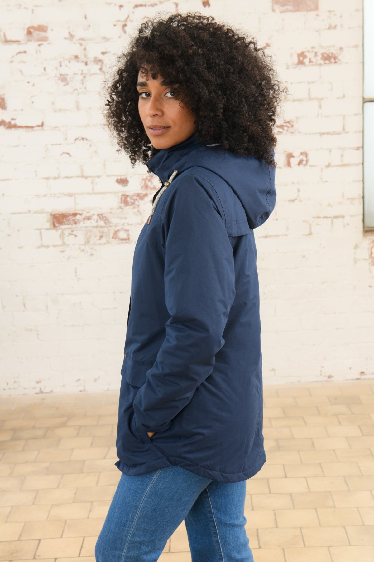 Iona Coat - Navy-Lighthouse