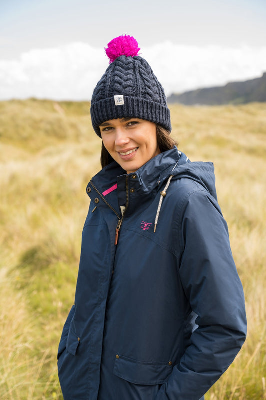 Iona Coat - Navy-Lighthouse