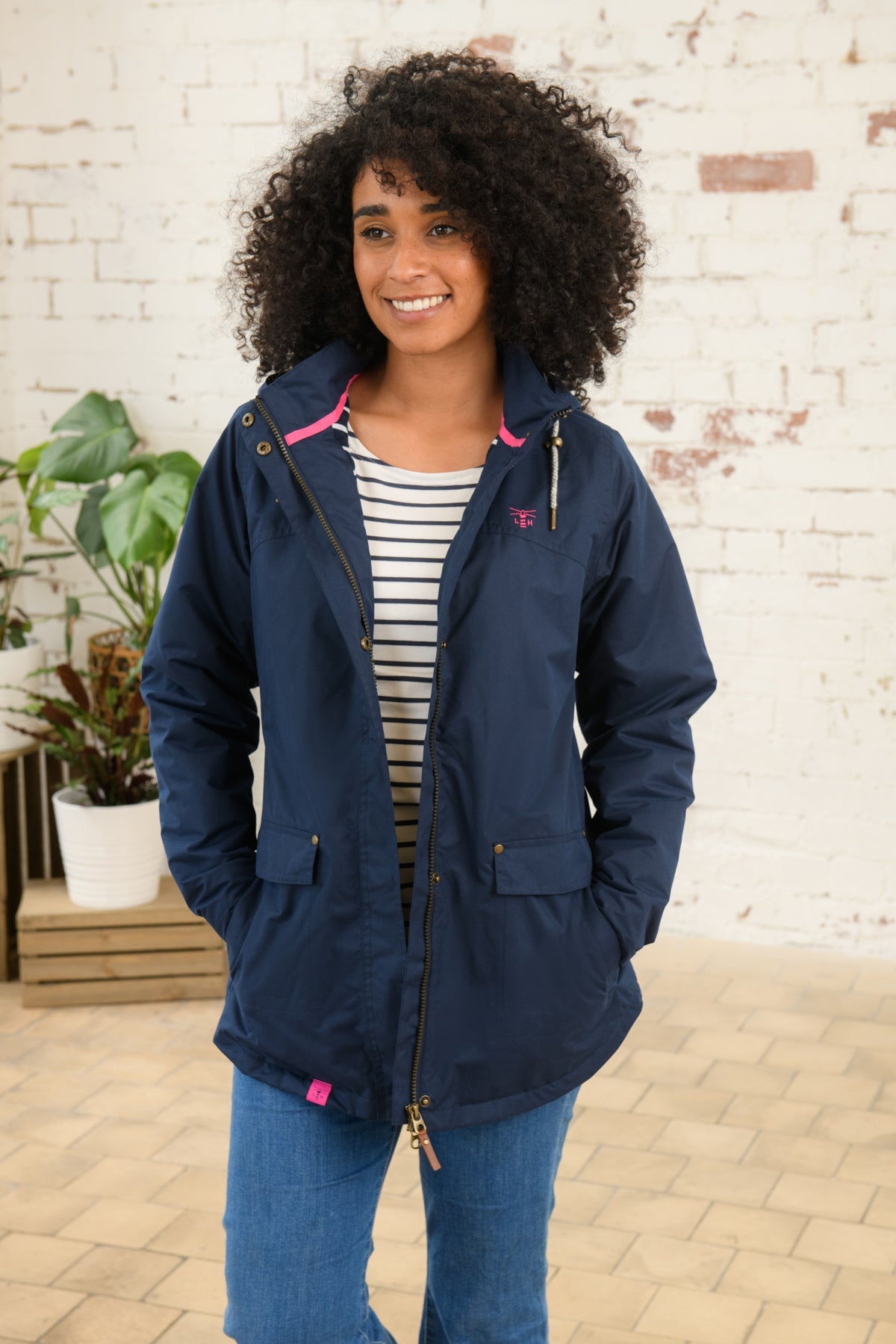 Iona Coat - Navy-Lighthouse