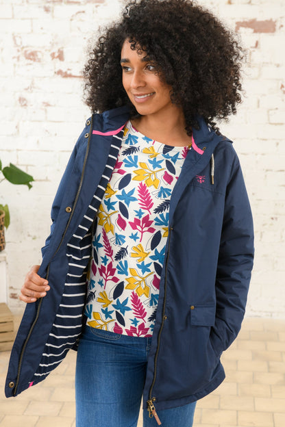 Iona Coat - Navy-Lighthouse