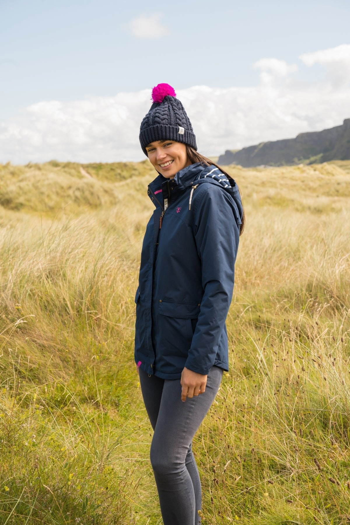 Iona Coat - Navy-Lighthouse