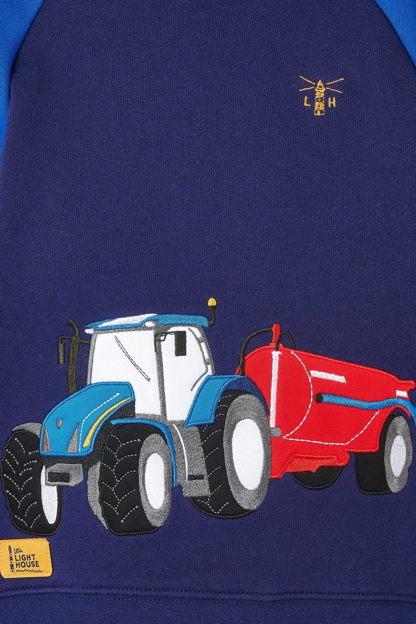 Jack Boys' Hoodie, Blue Tractor Slurry