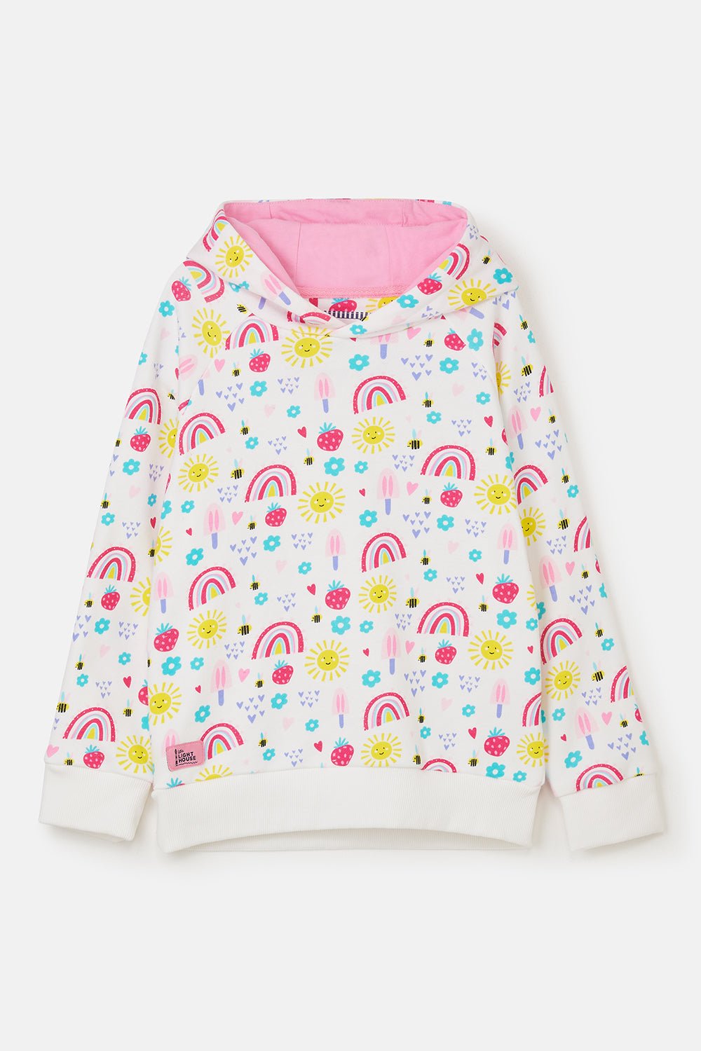 Jessie Hoodie - Rainbow Sunshine Print-Lighthouse