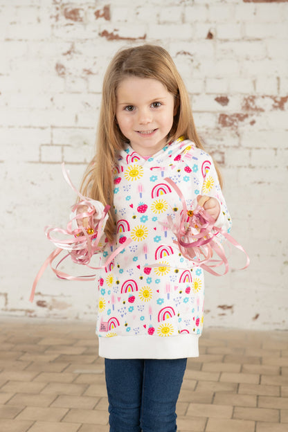 Jessie Hoodie - Rainbow Sunshine Print-Lighthouse