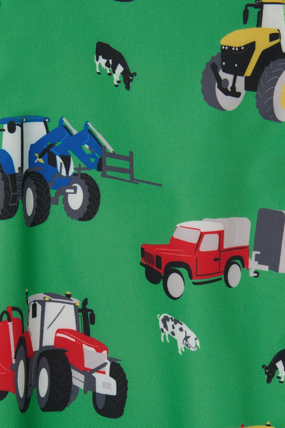 Jude Puddlesuit - Peagreen Tractor Print-Lighthouse