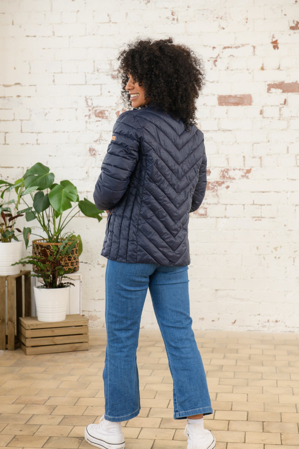 Lara Down Jacket - Navy-Lighthouse