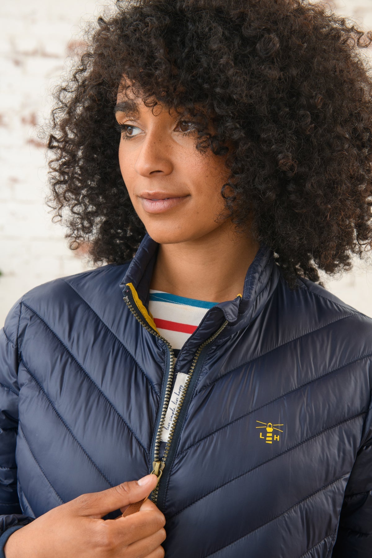 Lara Down Jacket - Navy-Lighthouse