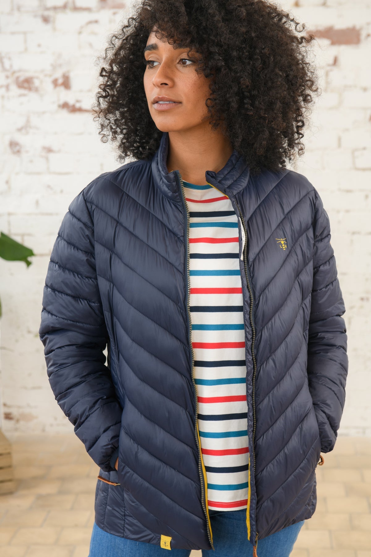 Lara Down Jacket - Navy-Lighthouse