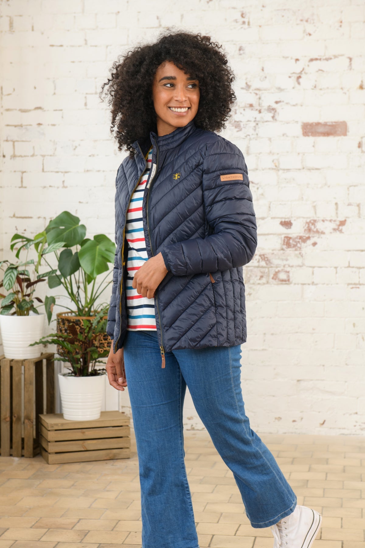 Lara Down Jacket - Navy-Lighthouse