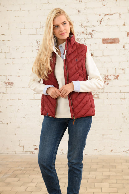 Laurel Gilet - Maroon-Lighthouse