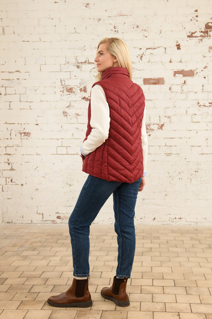 Laurel Gilet - Maroon-Lighthouse