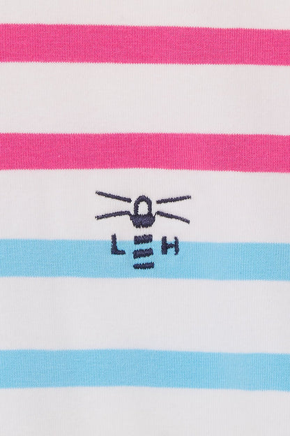 Lena Dress - Pink Sky Blue Stripe-Lighthouse