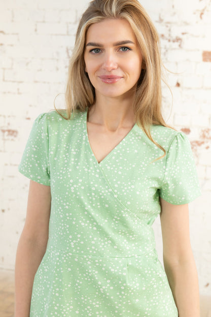 Lena Dress - Soft Green Floral-Lighthouse