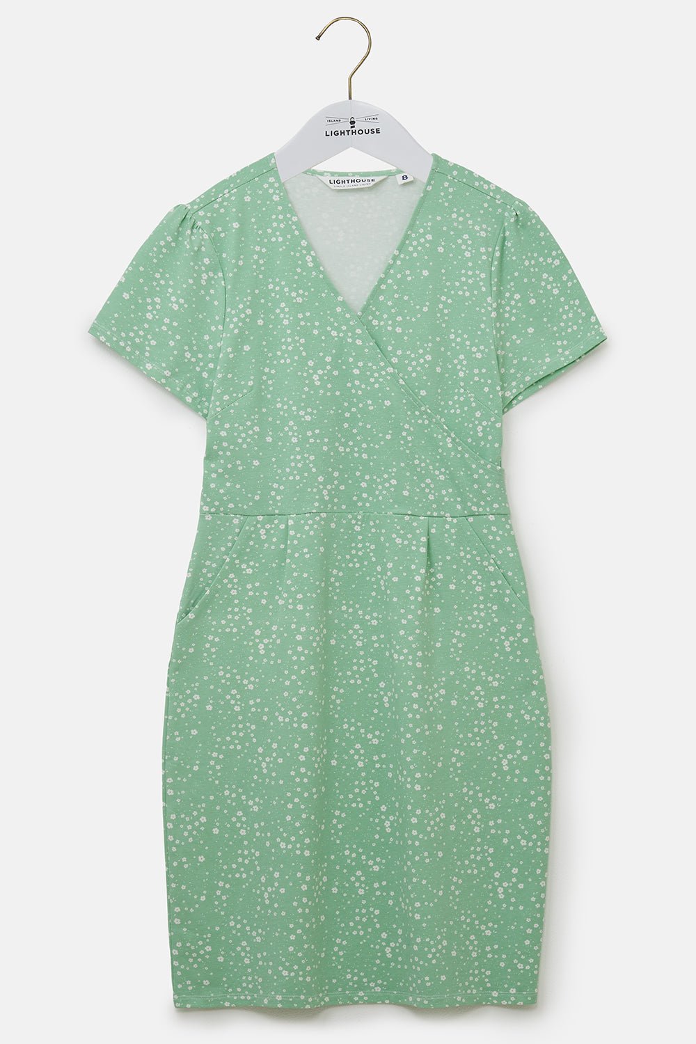 Lena Dress - Soft Green Floral-Lighthouse