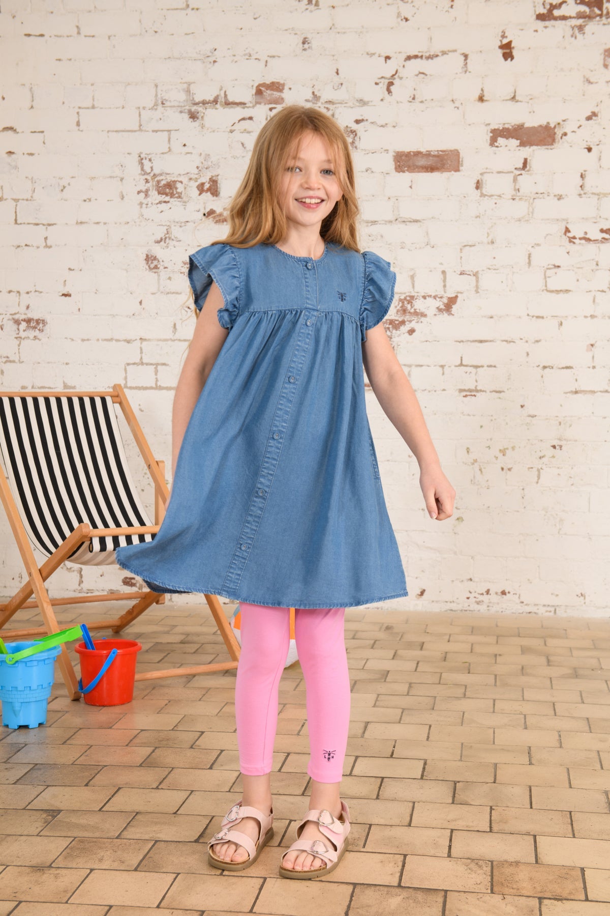Lexie Dress - Soft Denim-Lighthouse