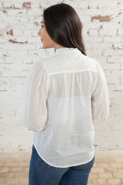 Lola Blouse - Broderie Anglaise-Lighthouse