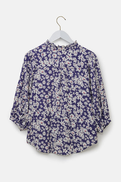 Lola Blouse - Indigo Daisy-Lighthouse