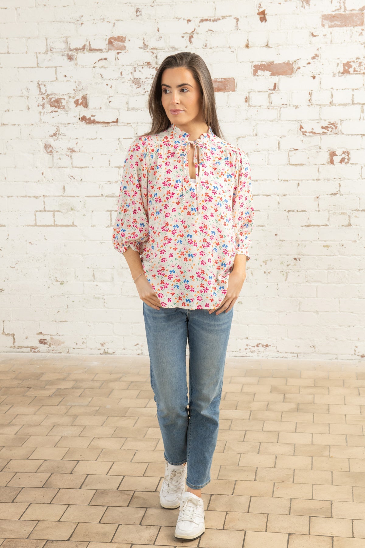 Lola Blouse - Summer Floral-Lighthouse