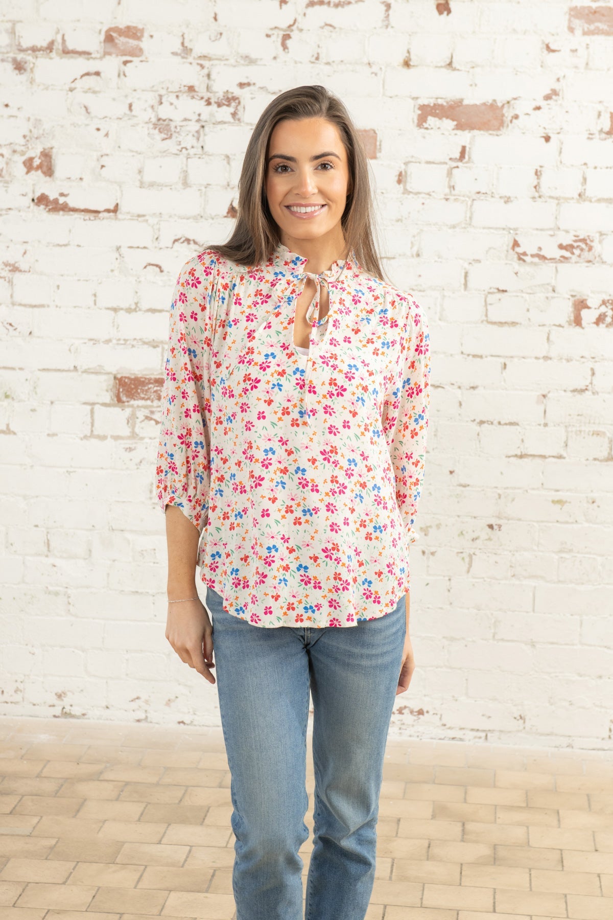 Lola Blouse - Summer Floral-Lighthouse