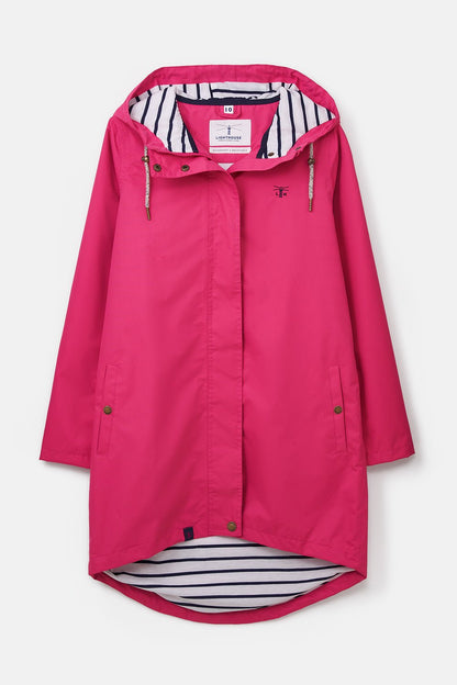 Long Beachcomber Jacket - Azalea Pink-Lighthouse