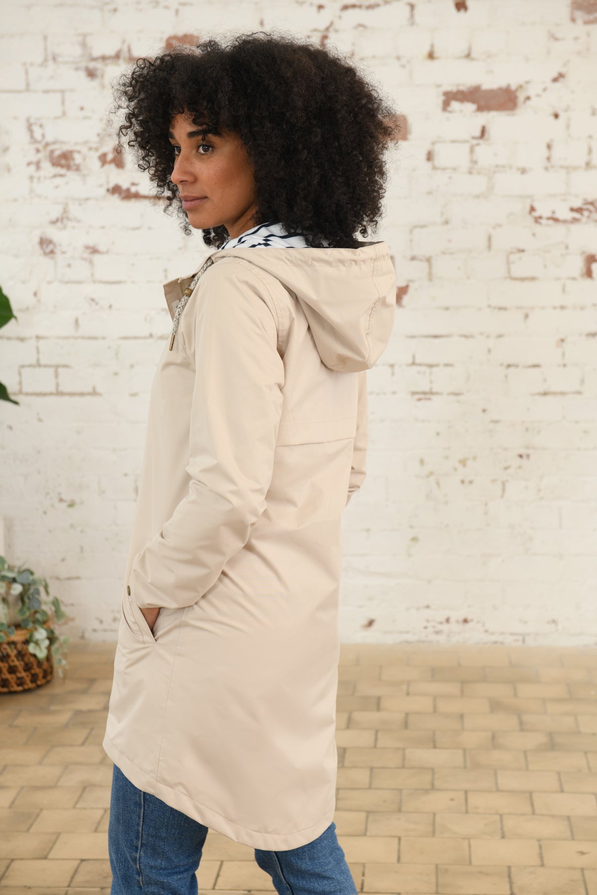 Long Beachcomber Jacket - Biscuit