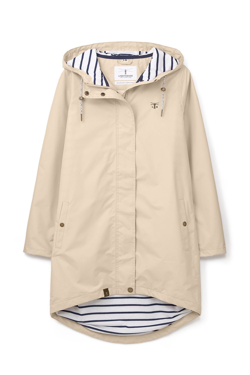 Long Beachcomber Jacket - Biscuit-Lighthouse