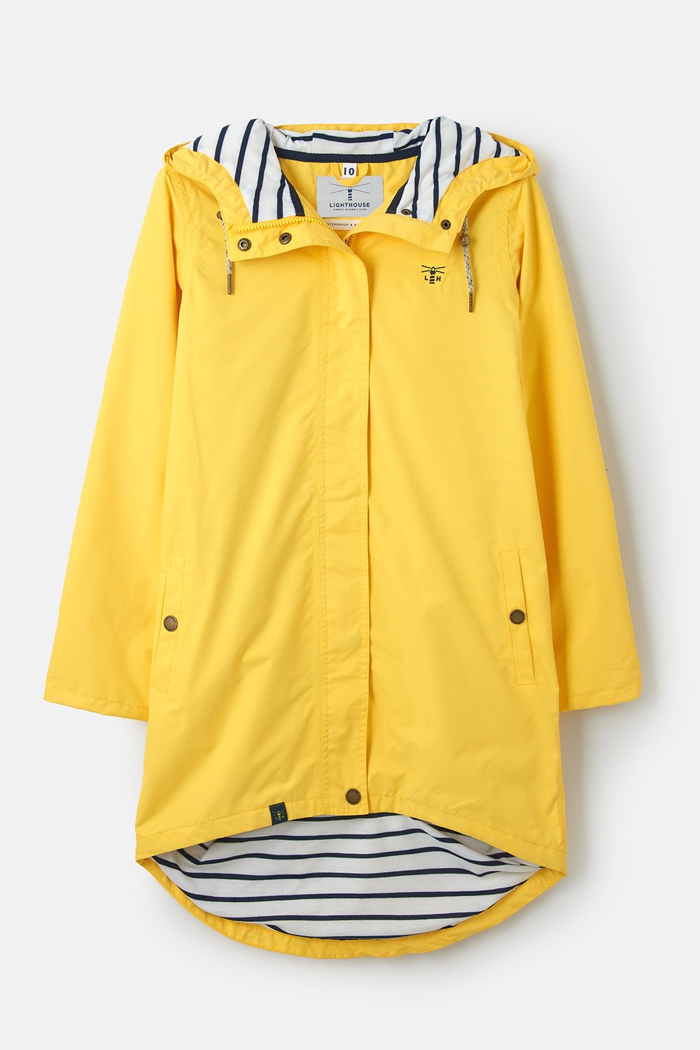 Long Beachcomber women's waterproof jacket, Dandelion