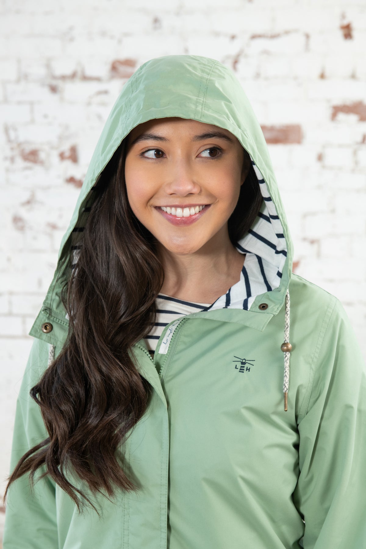 Long Beachcomber Jacket - Pistachio-Lighthouse