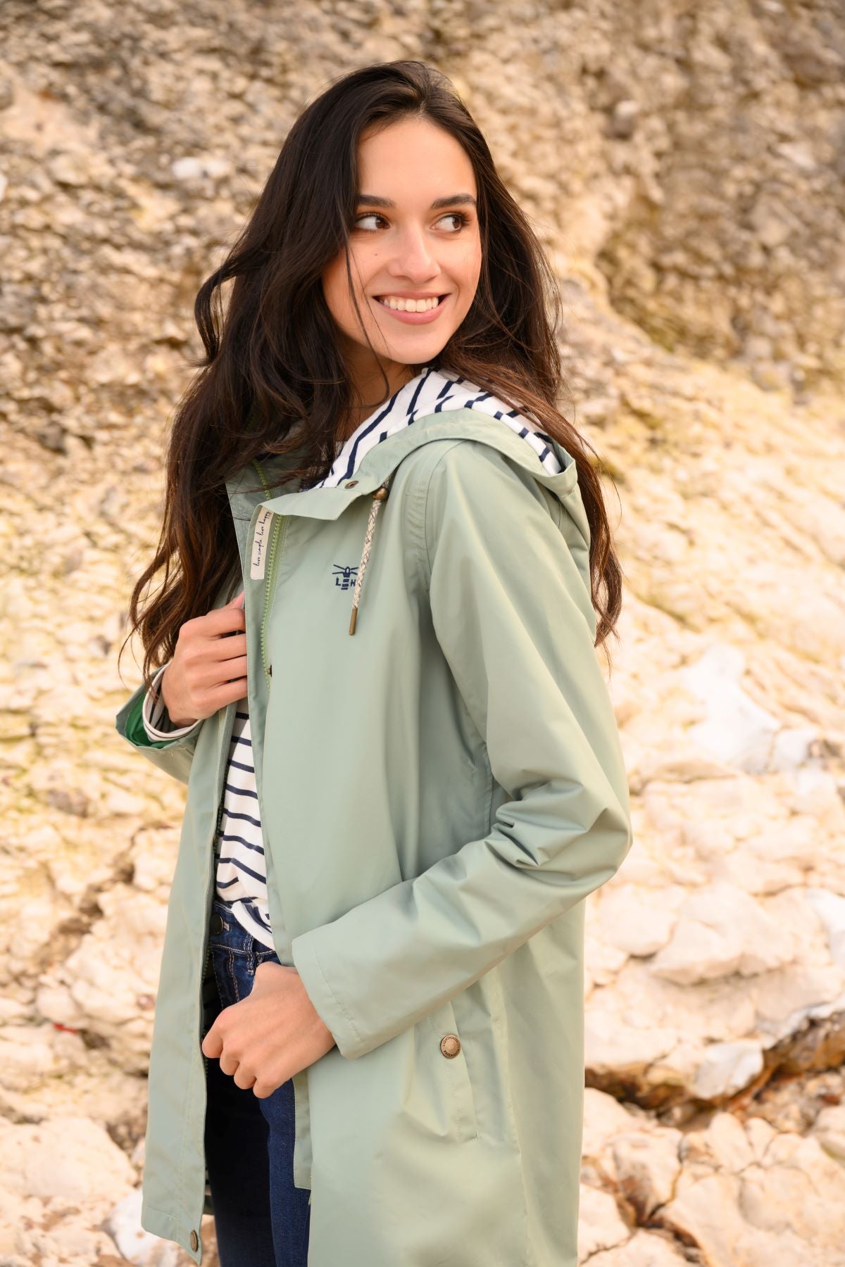 Long Beachcomber Jacket - Pistachio