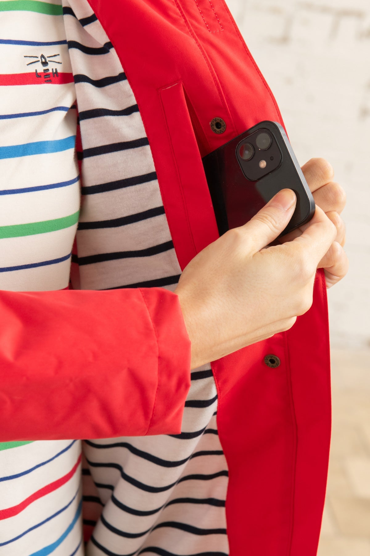 Beachcomber Long Jacket. Lightweight Waterproof Jacket Lighthouse