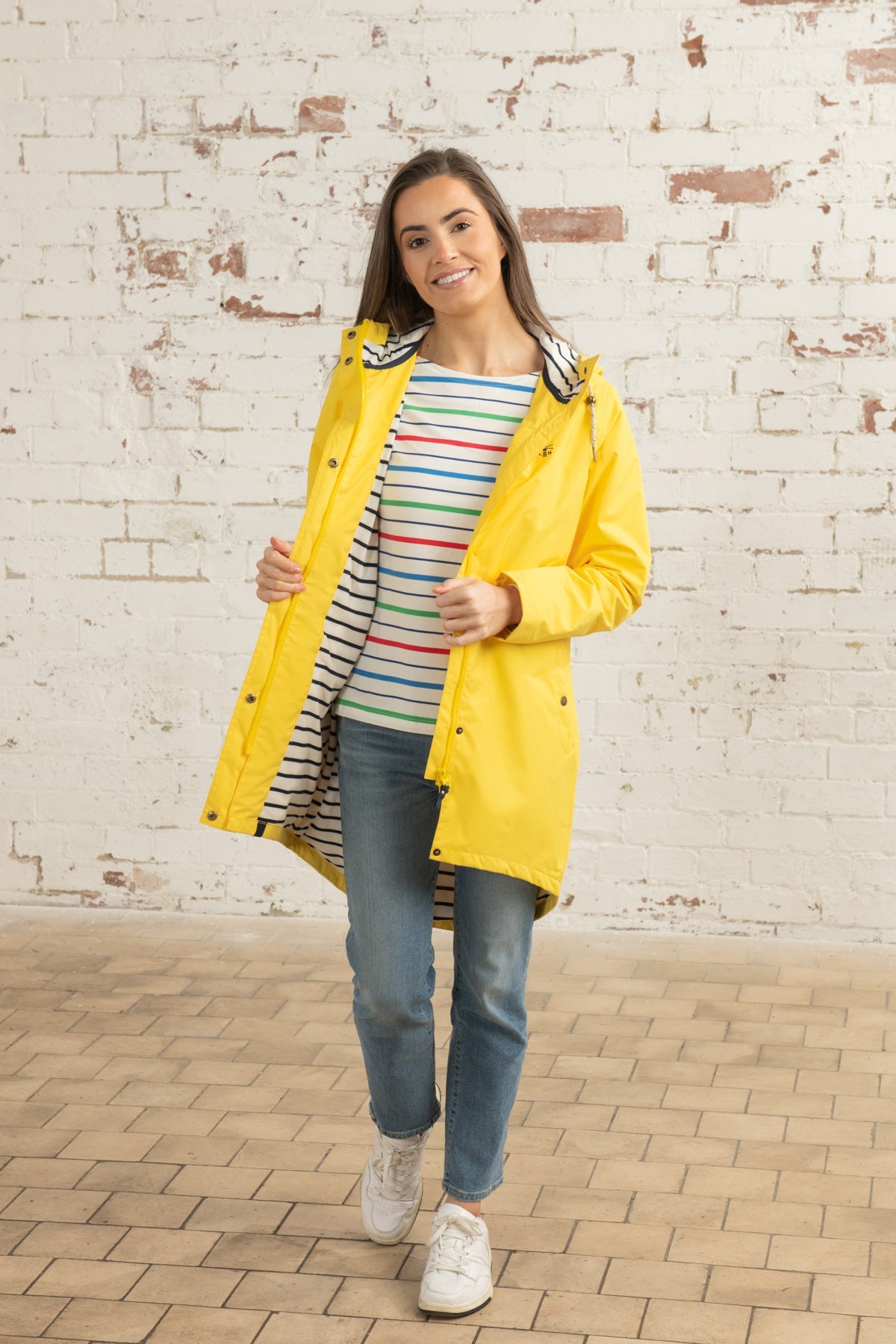 Long Beachcomber Jacket - Yellow-Lighthouse