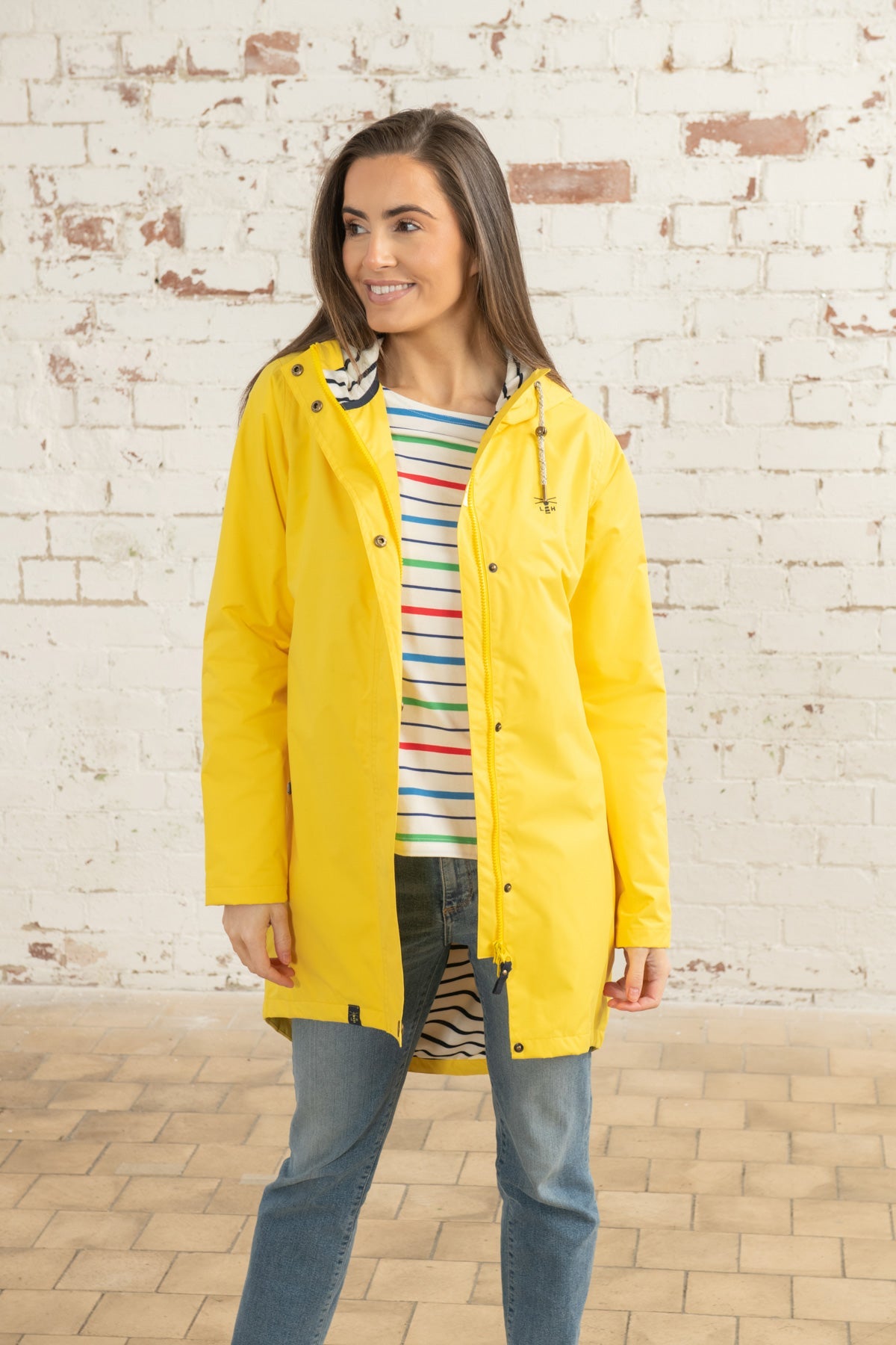 Long Beachcomber Jacket - Yellow-Lighthouse