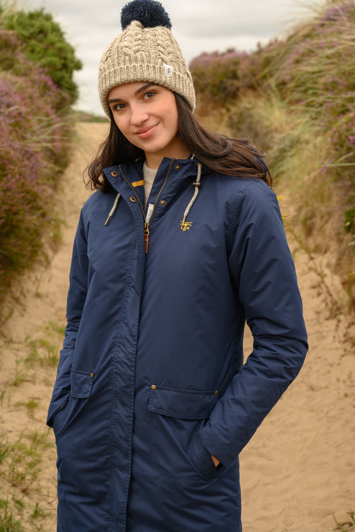 Long Iona Coat - Navy - Lighthouse