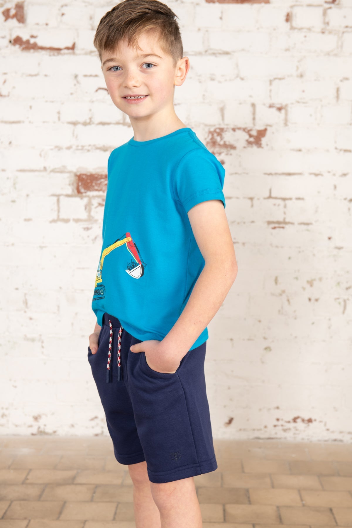 Louie Shorts - Navy-Lighthouse