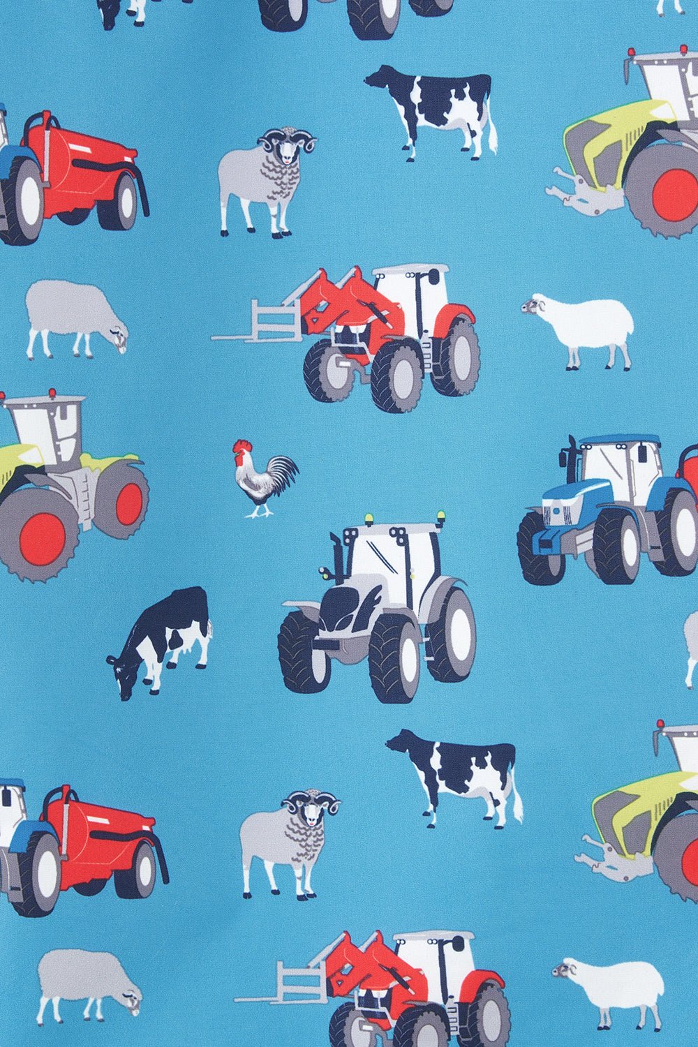 Lucas Coat - Blue Farm Print
