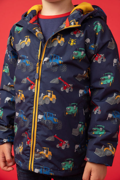 Lucas Coat - Tractor Print - Lighthouse