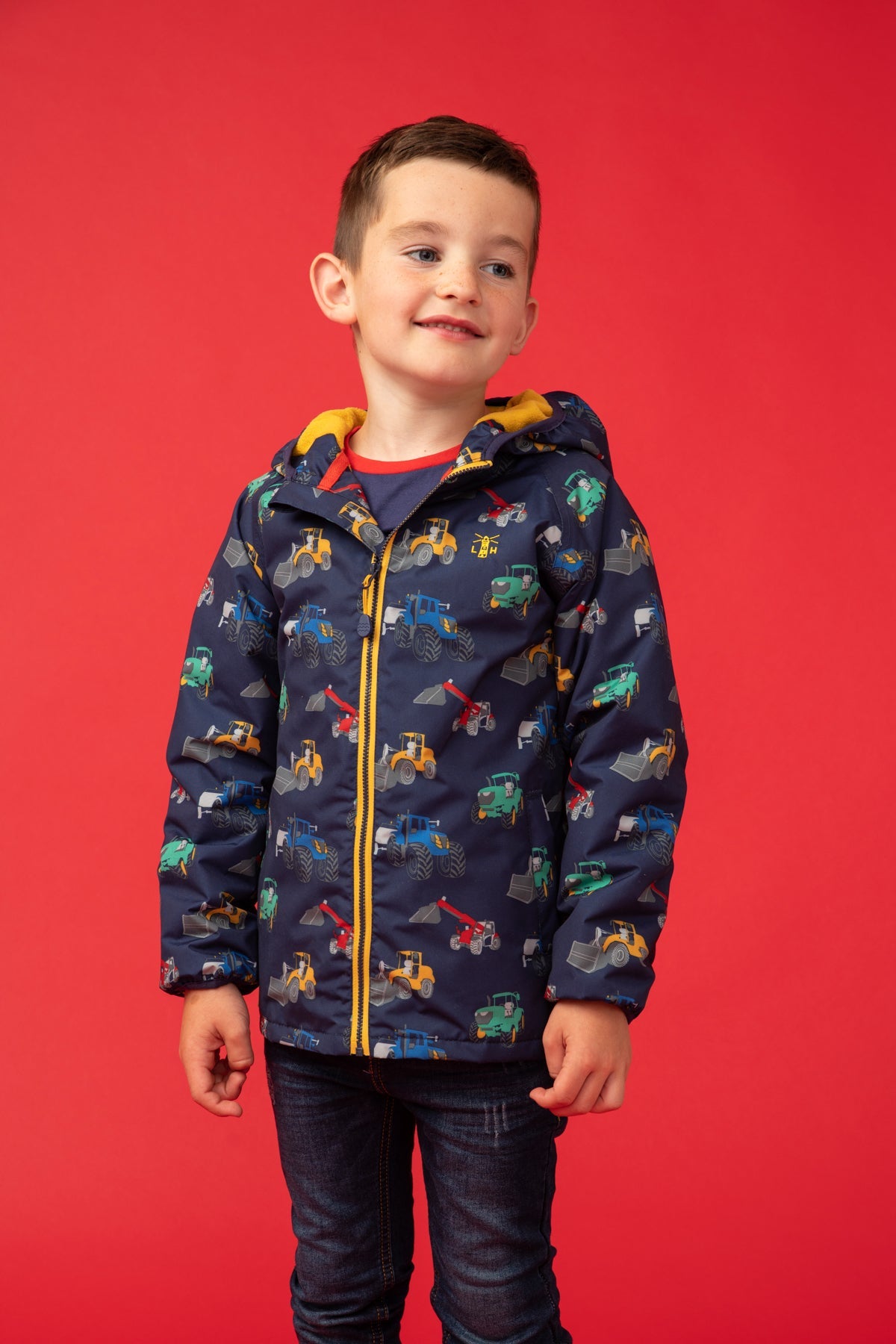 Lucas Coat - Tractor Print - Lighthouse