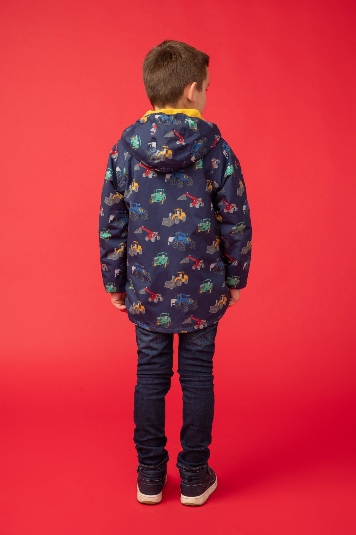 Lucas Coat - Tractor Print - Lighthouse