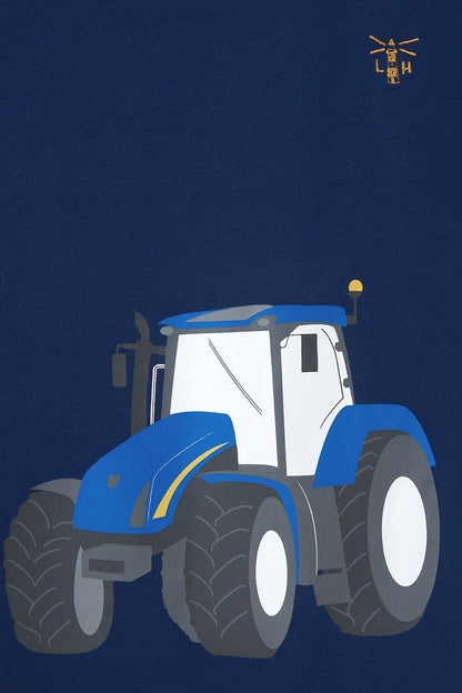 Mason Tee Shirt - Blue Tractor - Lighthouse