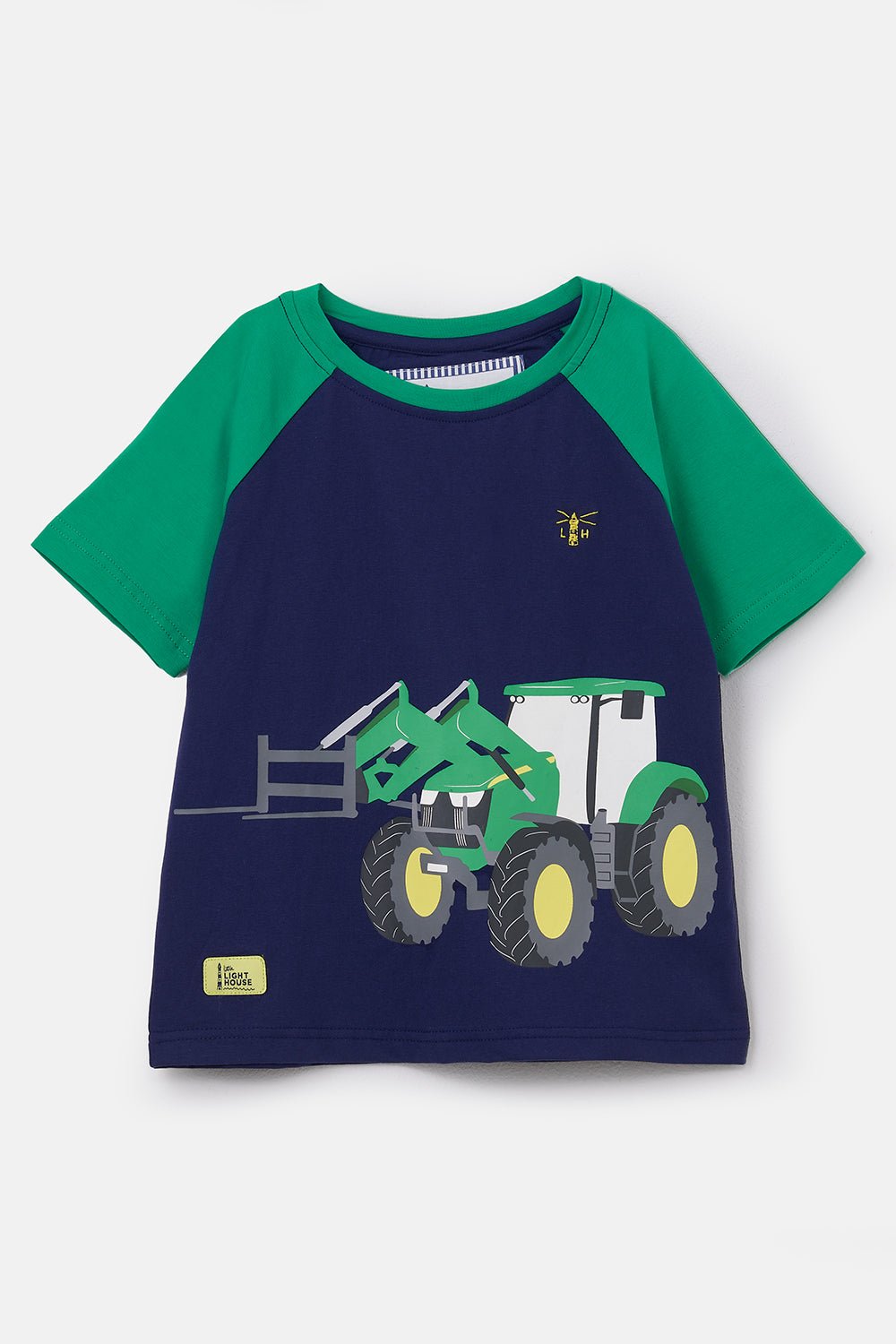 Mason Tee Shirt - Green Front Loader-Lighthouse