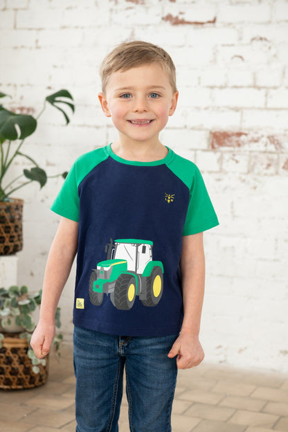 Mason Tee Shirt - Green Tractor - Lighthouse