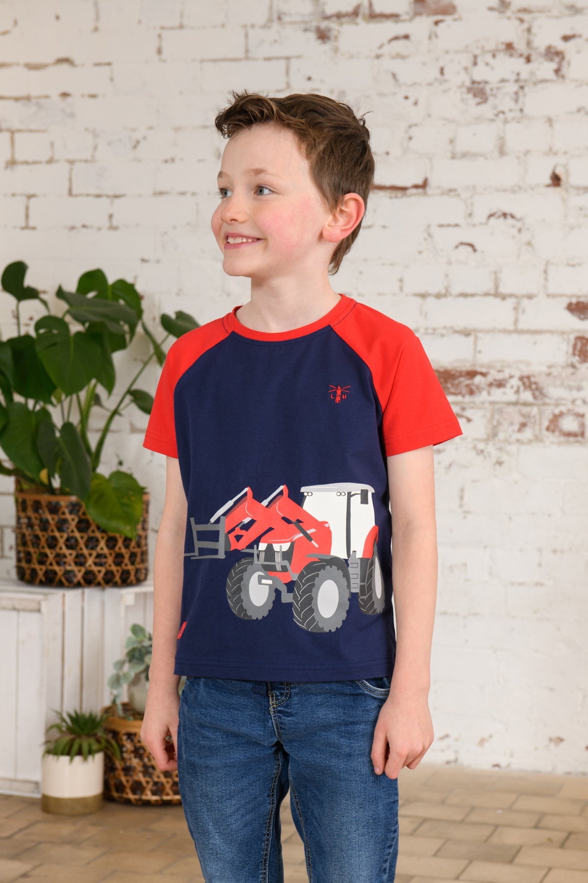 Mason boys' tee, Red Front Loader